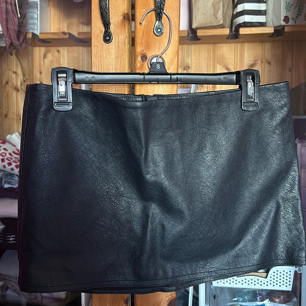 Urban outfitters faux leather miniskirt